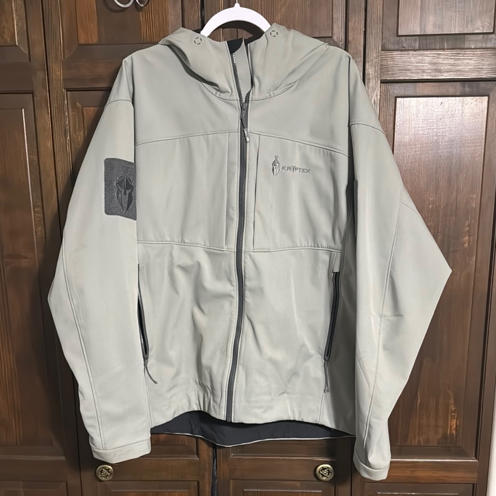 Kryptek Light Gray Hooded Jacket